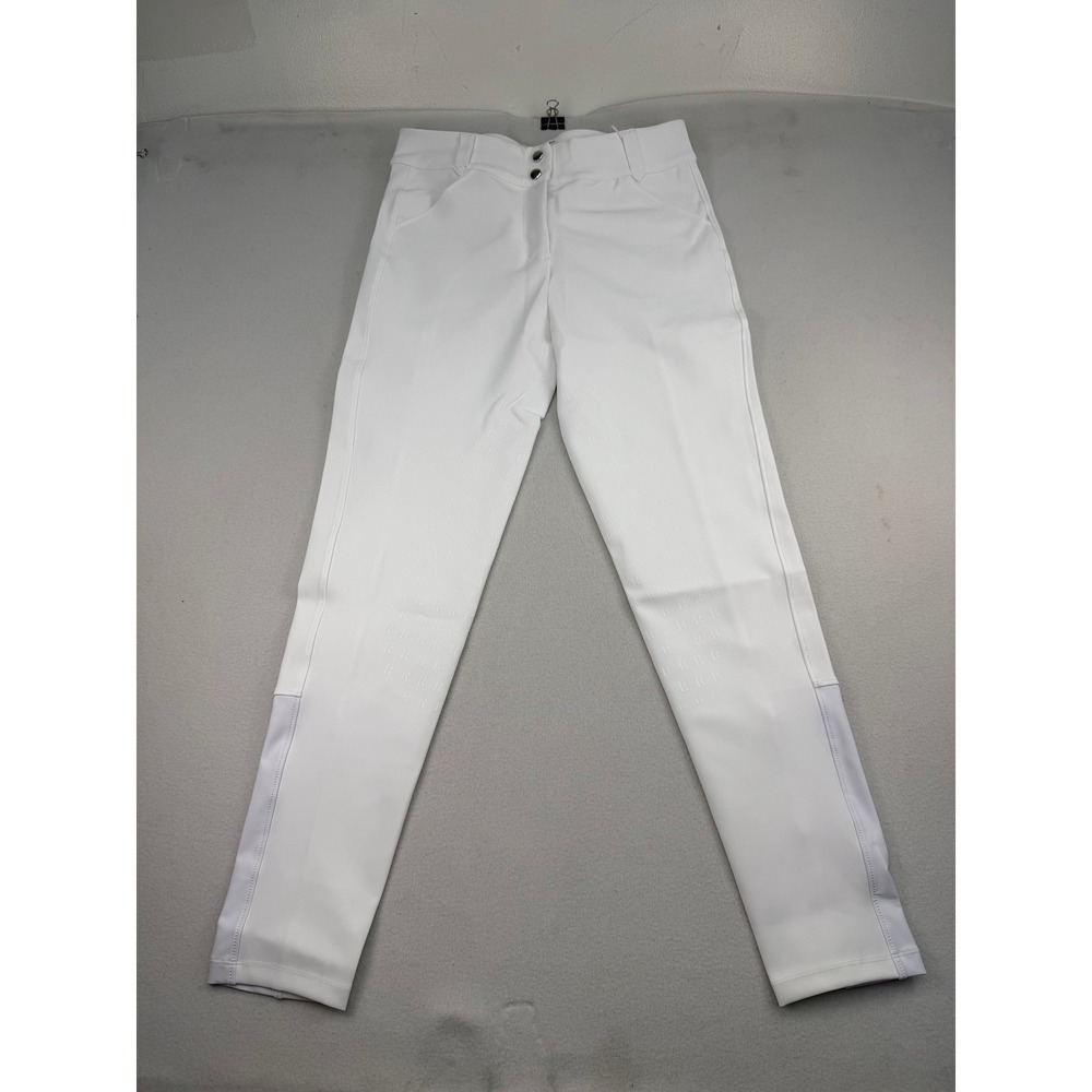 Free Ride Equestrian White Sparkle PRO Full Seat Breech 30 Regular New